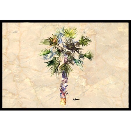 Jensendistributionservices 24 x 36 In. Palm Tree Indoor or Outdoor Mat MI2554108